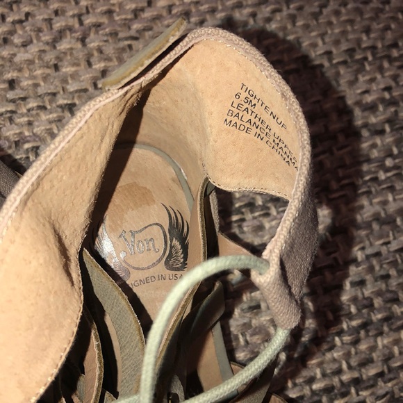 Von Dutch Tightenup heeled sandal Sz 6.5 - Picture 4 of 9